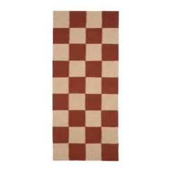 Square gångmatta, Brown-natur, 80x240 cm