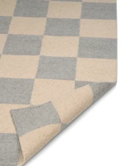Squares matta, Grå-beige, 250x350 cm