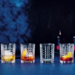 Square whiskyglas 34 cl 4-pack, 34 cl