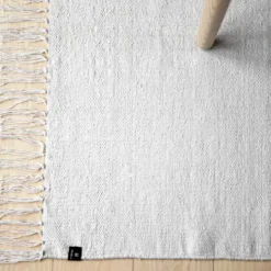 Särö matta off-white (vit), 80x230 cm