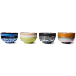 70's skål Ø13,5 cm 4-pack, Groovy