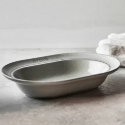Staub New White Truffle fat ovalt, 25 cm
