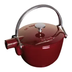 Staub tekanna gjutjärn rund 1,15 L, Grenadinröd