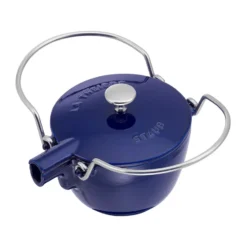 Staub tekanna gjutjärn rund 1,15 L, Mörkblå
