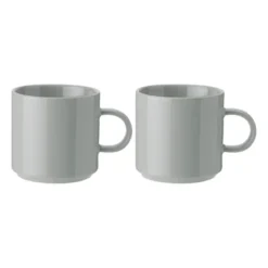 Stelton mugg 20 cl 2-pack, Light grey