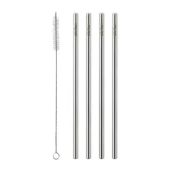 Stelton återanvändbara sugrör 4-pack, Steel