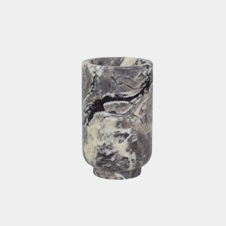 Stevie vas Ø12,5x20,5 cm, Grå marmor