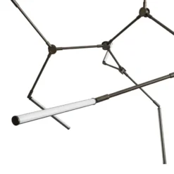 Stick chandelier takkrona, Bronze