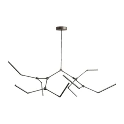 Stick chandelier takkrona, Bronze
