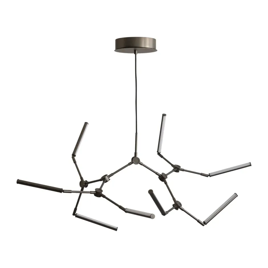 Stick chandelier takkrona mini, Bronze
