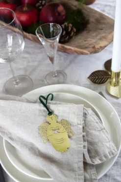 Stig L Gingerbread Angel julgranshänge, Guld