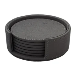 Sting glasunderlägg Ø12 cm 6-pack, Black