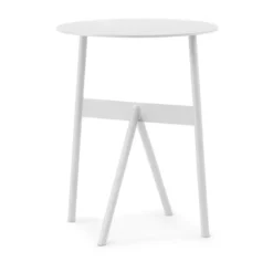 Stock Table sidobord Ø37 cm H:46 cm, White