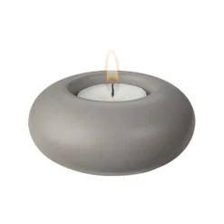 Stone ljuslykta Ø9 cm, Grå