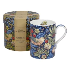Strawberry Thief mugg 35 cl, Indigo-mineral