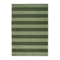 Stripe Boucle matta, Green, 170x230 cm
