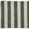 Striped bordsduk 140x260 cm, Olive