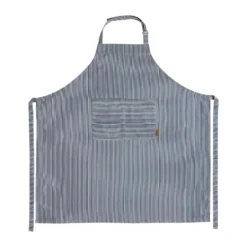 Striped denim förkläde, Blue
