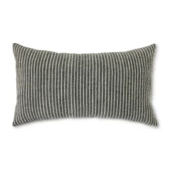 Striped monochrome kudde 40x70 cm, Grey