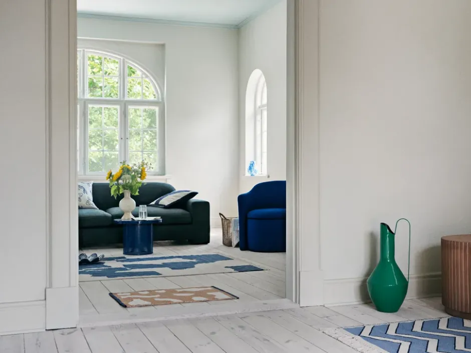 Stripe dricksglas 55 cl, Clear-white stripes