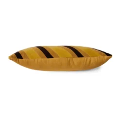 Striped velvet kudde 30x50 cm, Honey