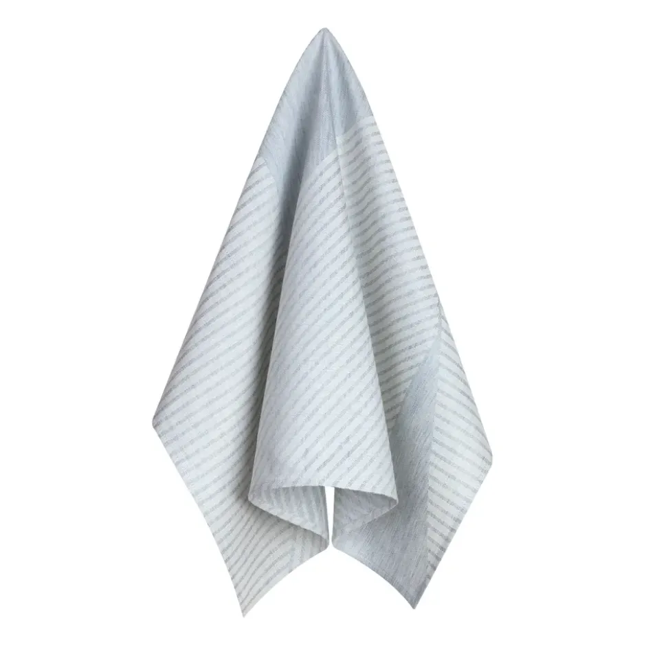 Stripes kökshandduk 47x70 cm 2-pack, Blå-vit