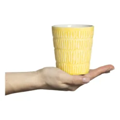 Stripes mugg 30 cl, Gul
