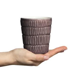 Stripes mugg 30 cl, Plum