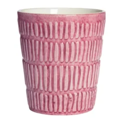Stripes mugg 30 cl, Rosa