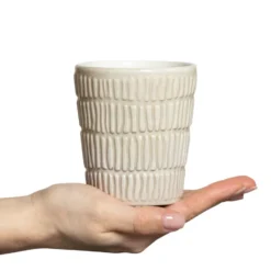 Stripes mugg 30 cl, Sand