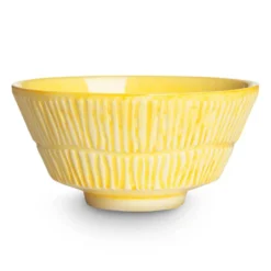 Stripes skål 16 cm, Gul