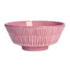 Stripes skål Ø15 cm, Rosa