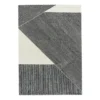 Stripes ullmatta naturvit, 170x240 cm
