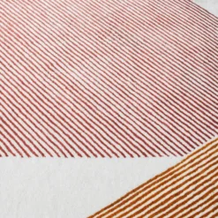 Stripes ullmatta rosa, 200x300 cm