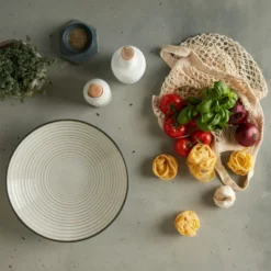 Studio Grey räfflad skål 31 cm, Granite