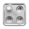Stumpastaken Fyran, Polerad aluminium