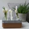 Stumpastaken Small gåvoset, aluminium, korkskål natur, 4-pack vaser, tändstickor