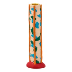 Styles ljusstake fläckar 21 cm, Blue-orange