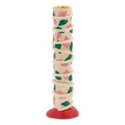 Styles ljusstake fläckar 21 cm, Pink-green