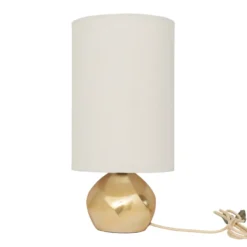 Suki bordslampa Ø22,5x43 cm, Gold-white