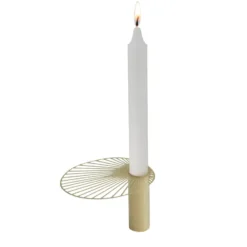 Sun ljusstake stor 9 cm, Guld