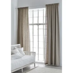 Sunshine gardin med veckband 140x250 cm, Natural