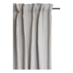 Sunshine gardin med veckband 140x250 cm, Ash (grå)