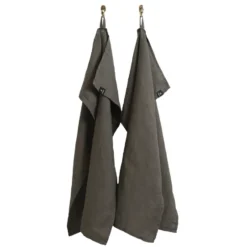 Sunshine kökshandduk 2-pack, Charcoal (mörkgrå)