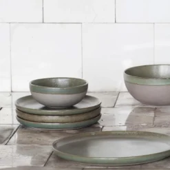 Surface frukostskål 13 cm, Grey-camogreen