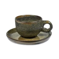 Surface kaffekopp med fat 13 cl, Indi grey