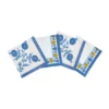 Suzani bomullsservett, Blue, 4-pack, 45x45 cm