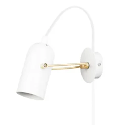 Swan Mini vägglampa, Vit