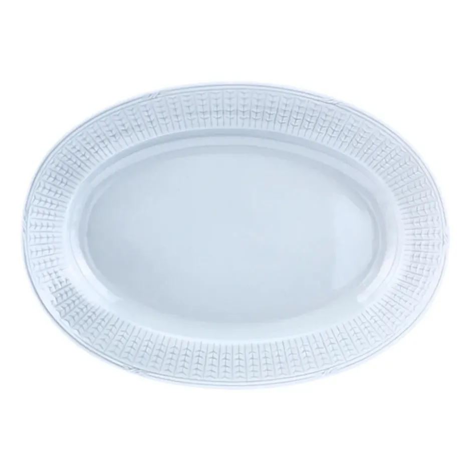 Swedish Grace fat oval 32 cm, Is (ljusblå)