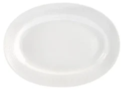 Swedish Grace fat oval 32 cm, snö (vit)